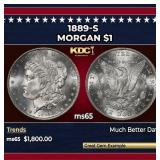 1889-s Morgan Dollar $1 ms65 SEGS
