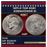 1971-p Eisenhower Dollar TOP POP! $1 ms67 SEGS