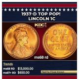 1937-d Lincoln Cent TOP POP! 1c ms68 rd SEGS