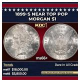 1899-s Morgan Dollar Near Top Pop $1 ms66+ SEGS