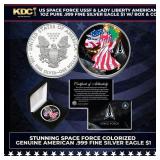 US Space Force USSF & Lady Liberty Americana 1oz P