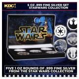 5x 1oz Silver Round Star Wars Set, Darth Vader, re