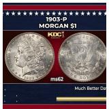1903-p Morgan Dollar $1 Grades ms62