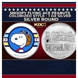 Snoopy Flying Ace Peanuts Colorized Style - 1 oz S