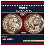 1929-s Buffalo Nickel 5c Grades ms65