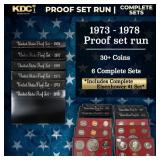 1973-1978 Proof Set Run 36 Coins 6 Complete Sets C