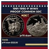 1991-1995-P WWII Proof Modern Commem Half Dollar 5