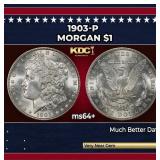 1903-p Morgan Dollar $1 Grades ms64+