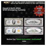 Set of 1934 WWII Emergency Currency Both $10 North