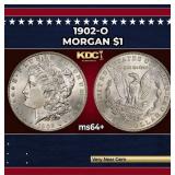 1902-o Morgan Dollar $1 Grades ms64+