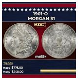 1901-o Morgan Dollar $1 Grades ms65+