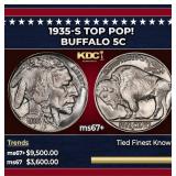 1935-s Buffalo Nickel TOP POP! 5c ms67+ SEGS