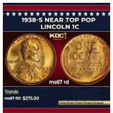 1938-s Lincoln Cent Near Top Pop 1c ms67 rd SEGS