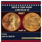 1973-s Lincoln Cent TOP POP! 1c ms67 rd SEGS