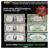 Complete 1934/1935 North Africa WWII Emergency Cur