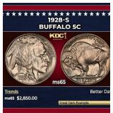 1928-s Buffalo Nickel 5c ms65 SEGS