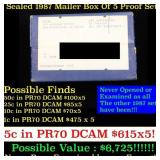 Original sealed box 5- 1987 United States Mint Pro