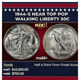 1944-s Walking Liberty Half Dollar Near Top Pop 50
