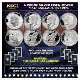 1971-1974 Full US Mint Silver Proof "Brown Ikes" R