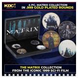 4 Coin Matrix Gold Plated Round Collection