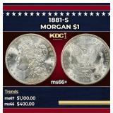 1881-s Morgan Dollar $1 Grades ms66+
