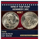 1978-p Kennedy Half Dollar TOP POP! 50c ms67+ SEGS