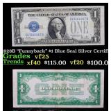 1928B $1 Blue Seal Silver Certificate "Funnyback"
