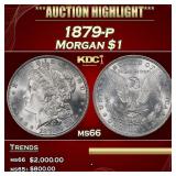 1879-p Morgan Dollar $1 ms66 SEGS
