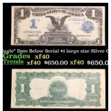 1899 $1 large size Silver Certificate "Black Eagle