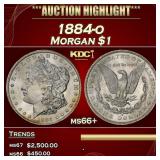 1884-o Morgan Dollar $1 ms66+ SEGS