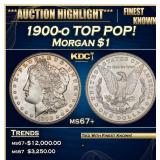 1900-o Morgan Dollar TOP POP! $1 ms67+ SEGS