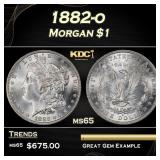 1882-o Morgan Dollar $1 Grades ms65