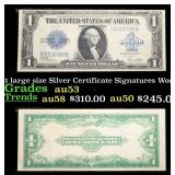 1923 $1 large size Silver Certificate Grades Selec