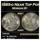 1885-o Morgan Dollar Near Top Pop $1 ms66+ SEGS