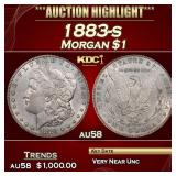 1883-s Morgan Dollar $1 au58 SEGS