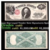 1917 $1 Large Size Legal Tender Note Grades Select