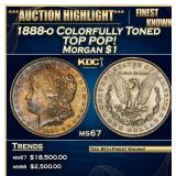 1888-o Morgan Dollar Colorfully Toned TOP POP! $1