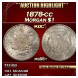 1878-cc Morgan Dollar $1 ms65+ SEGS
