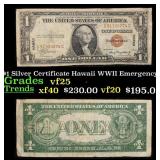 1935A $1 Silver Certificate Hawaii WWII Emergency