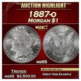 1887-o Morgan Dollar $1 ms65 SEGS