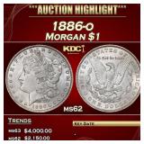 1886-o Morgan Dollar $1 ms62 USCG
