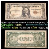 1935A $1 Silver Certificate Hawaii WWII Emergency