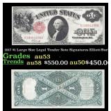 1917 $1 Large Size Legal Tender Note Grades Select