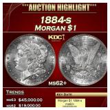 1884-s Morgan Dollar $1 ms62+ USCG