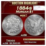 1884-s Morgan Dollar $1 au58 SEGS