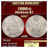 1886-o Morgan Dollar $1 ms62 USCG