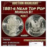 1881-s Morgan Dollar Near Top Pop $1 ms68+ SEGS