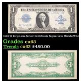1923 $1 large size Silver Certificate Grades Selec