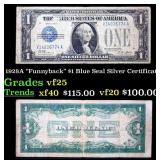 1928A $1 Blue Seal Silver Certificate "Funnyback"