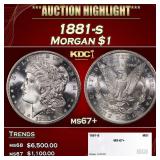 1881-s Morgan Dollar $1 ms67+ SEGS